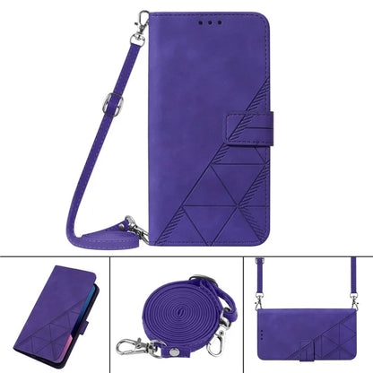 YB Imprinting Series-2 for Xiaomi 13T / 13T Pro / Redmi K60 Ultra Leather Case Stand Wallet Phone Cover with Shoulder Strap