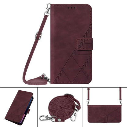YB Imprinting Series-2 for Xiaomi 13T / 13T Pro / Redmi K60 Ultra Leather Case Stand Wallet Phone Cover with Shoulder Strap