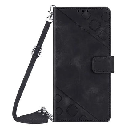 PT005 YB Imprinting Series-7 for Xiaomi 13T / 13T Pro / Redmi K60 Ultra Case Skin-touch Leather Stand Phone Cover with Long Strap