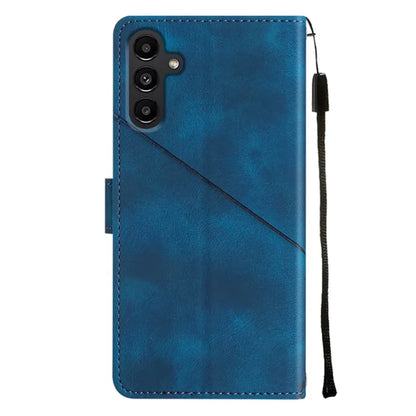 PT005 YB Imprinting Series-7 for Samsung Galaxy A05s 4G Case Imprinted Leather Phone Cover with Shoulder Strap