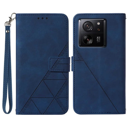 YB Imprinting Series-1 For Xiaomi 13T / 13T Pro / Redmi K60 Ultra Case PU Leather Wallet Phone Cover with Strap