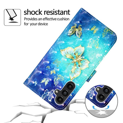 YB Pattern Printing Leather Series-2 For Samsung Galaxy A15 4G 4G Case Phone Cover with Wallet Stand