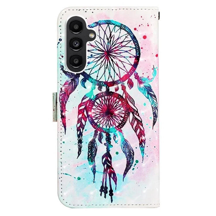 YB Pattern Printing Leather Series-2 For Samsung Galaxy A15 4G 4G Case Phone Cover with Wallet Stand