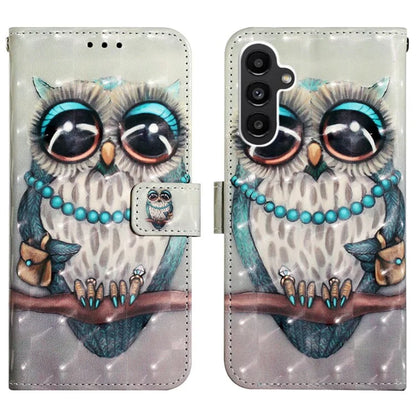 YB Pattern Printing Leather Series-2 For Samsung Galaxy A15 4G 4G Case Phone Cover with Wallet Stand
