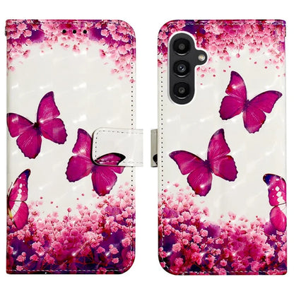 YB Pattern Printing Leather Series-2 For Samsung Galaxy A15 4G 4G Case Phone Cover with Wallet Stand