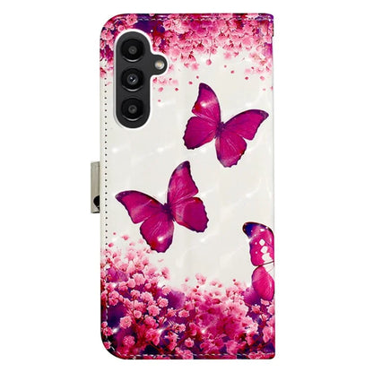 YB Pattern Printing Leather Series-2 For Samsung Galaxy A15 4G 4G Case Phone Cover with Wallet Stand