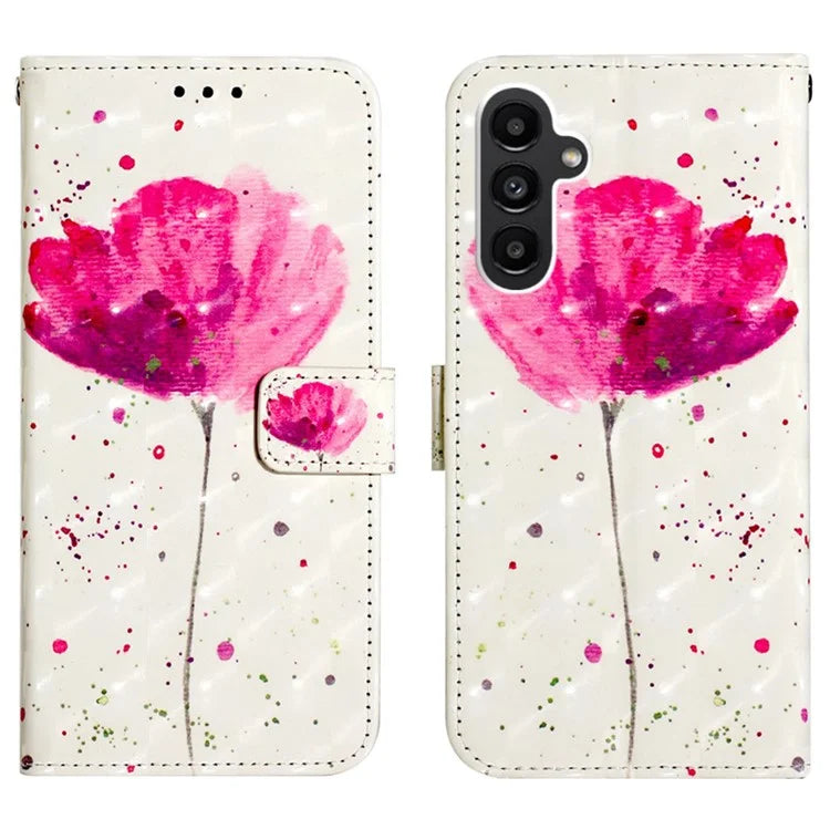 YB Pattern Printing Leather Series-2 For Samsung Galaxy A15 4G 4G Case Phone Cover with Wallet Stand