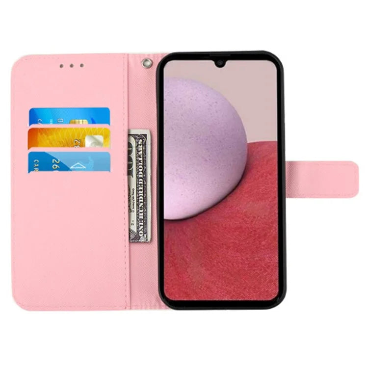 YB Pattern Printing Leather Series-2 For Samsung Galaxy A15 4G 4G Case Phone Cover with Wallet Stand