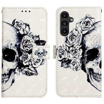 YB Pattern Printing Leather Series-2 For Samsung Galaxy A15 4G 4G Case Phone Cover with Wallet Stand
