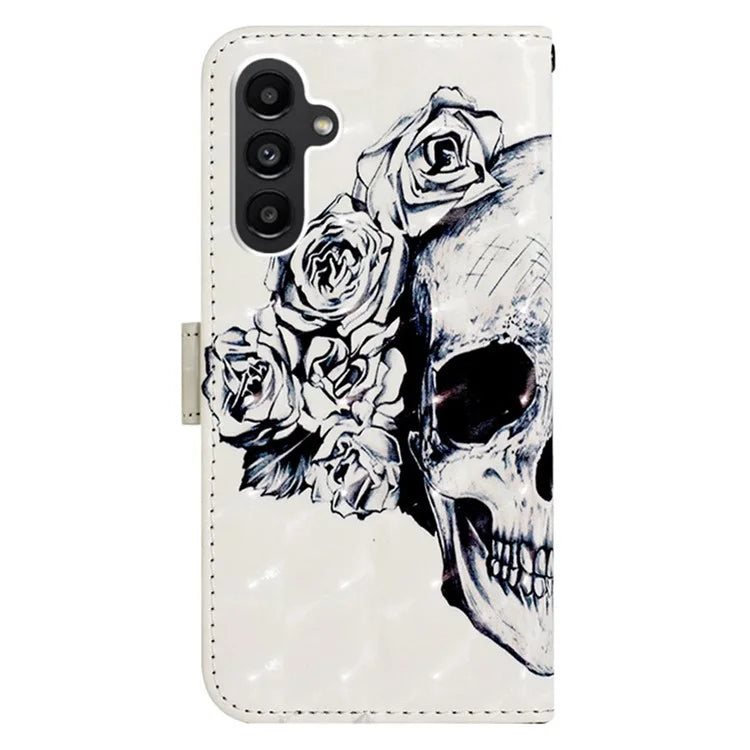 YB Pattern Printing Leather Series-2 For Samsung Galaxy A15 4G 4G Case Phone Cover with Wallet Stand
