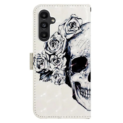 YB Pattern Printing Leather Series-2 For Samsung Galaxy A15 4G 4G Case Phone Cover with Wallet Stand