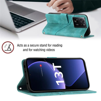 PT005 YB Imprinting Series-6 For Xiaomi 13T / 13T Pro / Redmi K60 Ultra Case PU Leather Flip Cover Phone Wallet