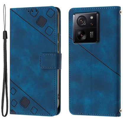 PT005 YB Imprinting Series-6 For Xiaomi 13T / 13T Pro / Redmi K60 Ultra Case PU Leather Flip Cover Phone Wallet