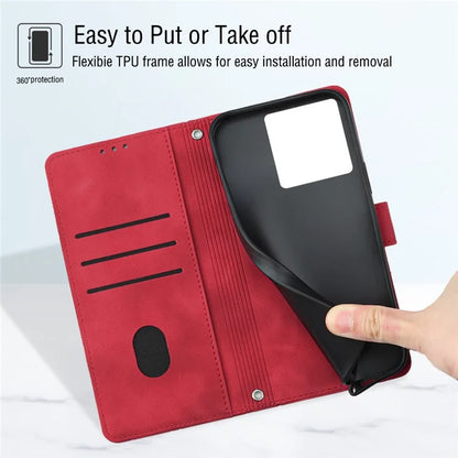 PT005 YB Imprinting Series-6 For Xiaomi 13T / 13T Pro / Redmi K60 Ultra Case PU Leather Flip Cover Phone Wallet