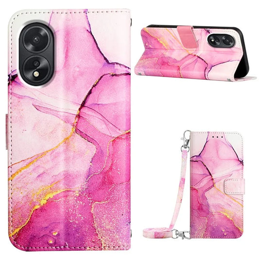 YB Pattern Printing Leather Series-6 For Oppo A38 4G Case Stand Leather Phone Cover