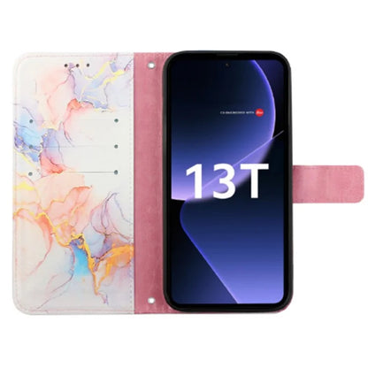 YB Pattern Printing Leather Series-6 For Xiaomi 13T / 13T Pro / Redmi K60 Ultra Case Anti-scratch Leather Phone Cover