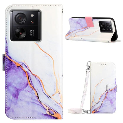 YB Pattern Printing Leather Series-6 For Xiaomi 13T / 13T Pro / Redmi K60 Ultra Case Anti-scratch Leather Phone Cover