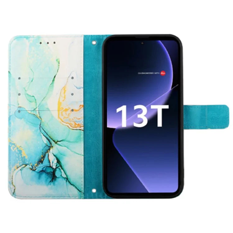YB Pattern Printing Leather Series-6 For Xiaomi 13T / 13T Pro / Redmi K60 Ultra Case Anti-scratch Leather Phone Cover