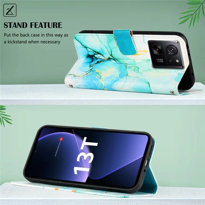 YB Pattern Printing Leather Series-6 For Xiaomi 13T / 13T Pro / Redmi K60 Ultra Case Anti-scratch Leather Phone Cover