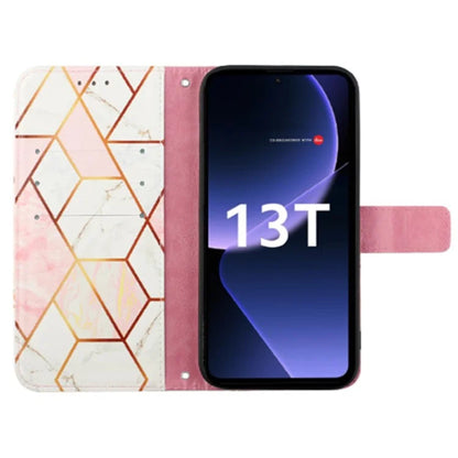 YB Pattern Printing Leather Series-6 For Xiaomi 13T / 13T Pro / Redmi K60 Ultra Case Anti-scratch Leather Phone Cover