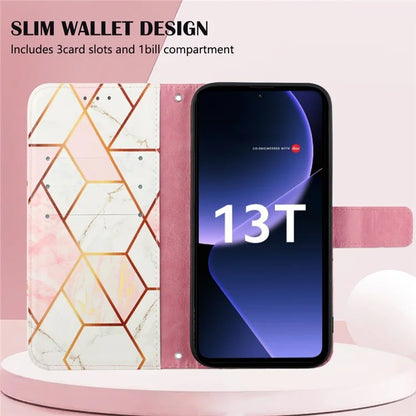 YB Pattern Printing Leather Series-6 For Xiaomi 13T / 13T Pro / Redmi K60 Ultra Case Anti-scratch Leather Phone Cover