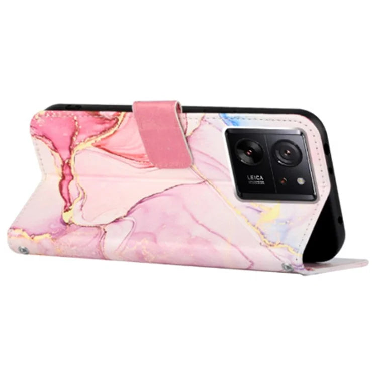 YB Pattern Printing Leather Series-6 For Xiaomi 13T / 13T Pro / Redmi K60 Ultra Case Anti-scratch Leather Phone Cover