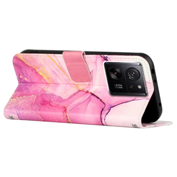 YB Pattern Printing Leather Series-6 For Xiaomi 13T / 13T Pro / Redmi K60 Ultra Case Anti-scratch Leather Phone Cover