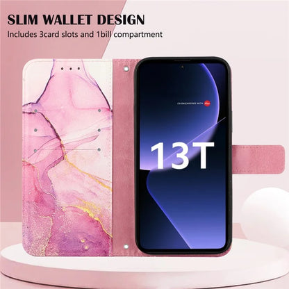 YB Pattern Printing Leather Series-6 For Xiaomi 13T / 13T Pro / Redmi K60 Ultra Case Anti-scratch Leather Phone Cover