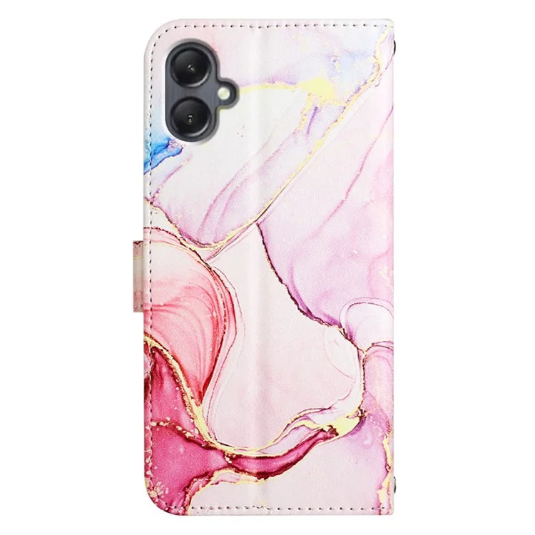 YB Pattern Printing Leather Series-5 for Samsung Galaxy A05 4G Case Leather Wallet Phone Shell with Strap