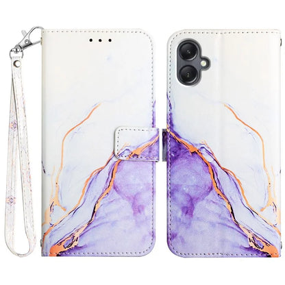 YB Pattern Printing Leather Series-5 for Samsung Galaxy A05 4G Case Leather Wallet Phone Shell with Strap