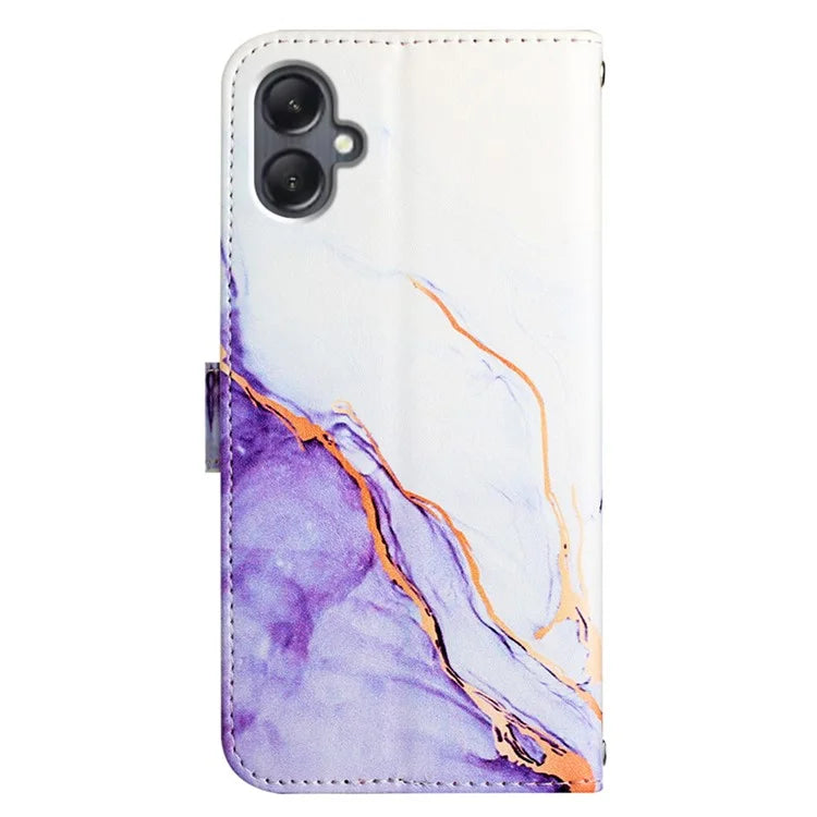 YB Pattern Printing Leather Series-5 for Samsung Galaxy A05 4G Case Leather Wallet Phone Shell with Strap