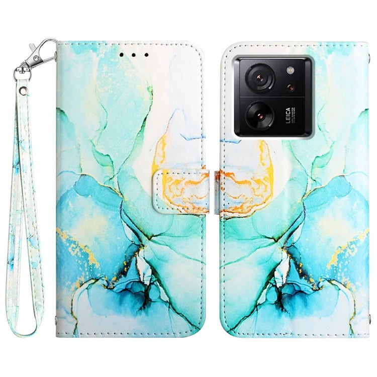 YB Pattern Printing Leather Series-5 for Xiaomi 13T / 13T Pro / Redmi K60 Ultra Cover Leather Wallet Phone Case