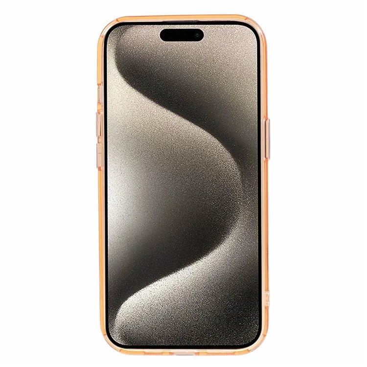 For iPhone 15 Kickstand Magnetic Case TPU+PC Clear Phone Cover