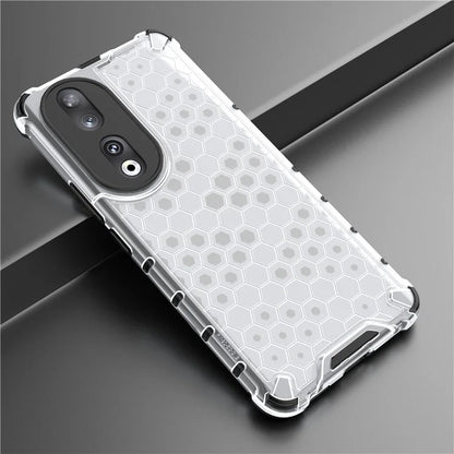 For Honor 90 Case Honeycomb Texture TPU+PC Drop-proof Phone Cover