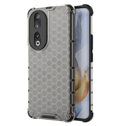 For Honor 90 Case Honeycomb Texture TPU+PC Drop-proof Phone Cover