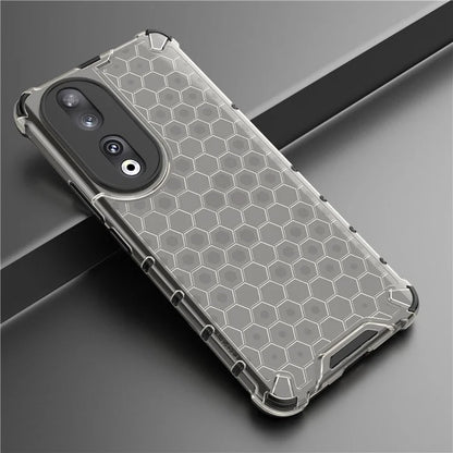 For Honor 90 Case Honeycomb Texture TPU+PC Drop-proof Phone Cover