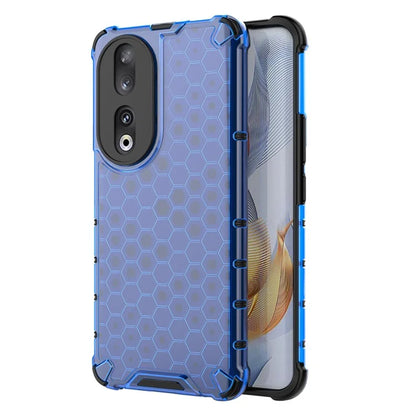 For Honor 90 Case Honeycomb Texture TPU+PC Drop-proof Phone Cover