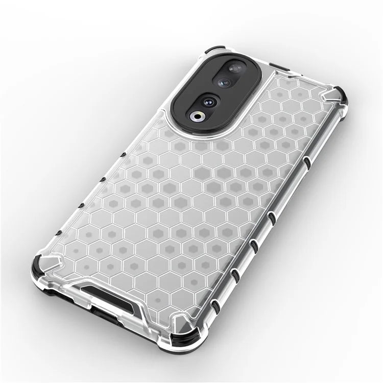 For Honor 90 Case Honeycomb Texture TPU+PC Drop-proof Phone Cover