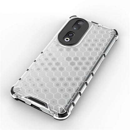 For Honor 90 Case Honeycomb Texture TPU+PC Drop-proof Phone Cover