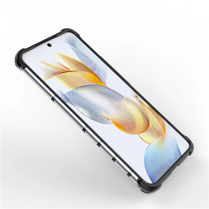 For Honor 90 Case Honeycomb Texture TPU+PC Drop-proof Phone Cover