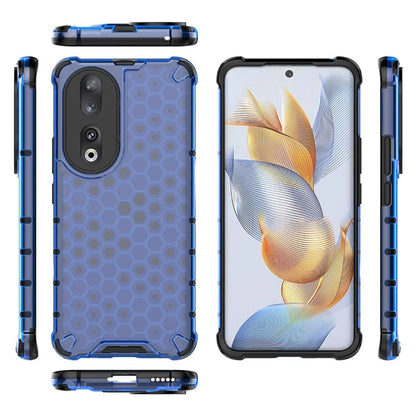 For Honor 90 Case Honeycomb Texture TPU+PC Drop-proof Phone Cover