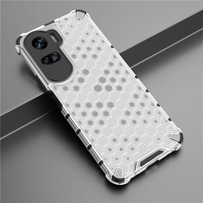 For Honor 90 Lite 5G Cover Anti-scratch TPU+PC Honeycomb Texture Phone Case