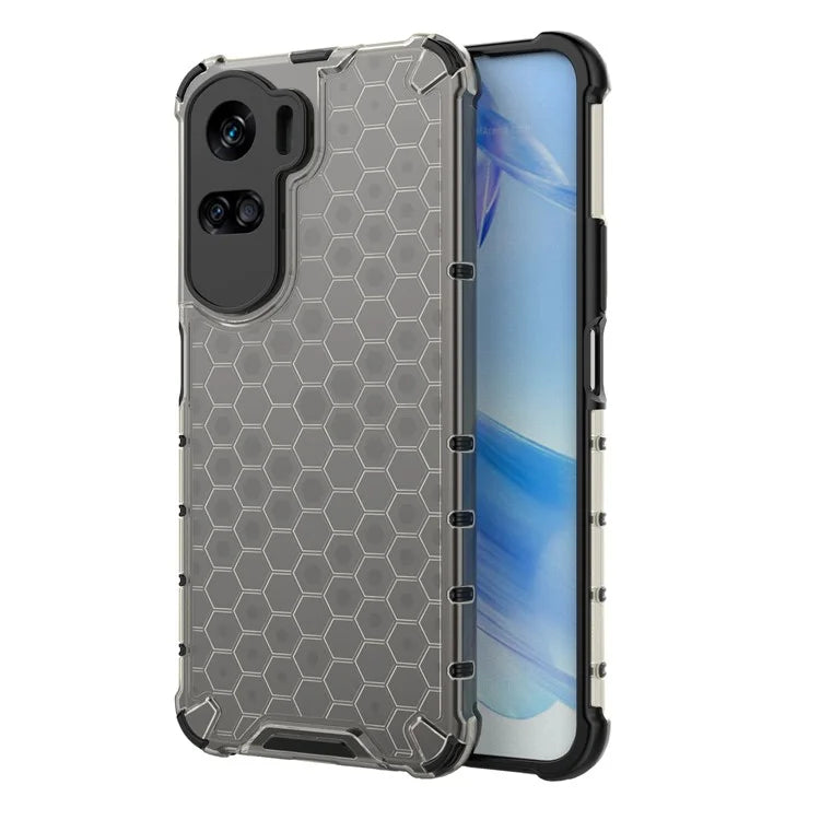 For Honor 90 Lite 5G Cover Anti-scratch TPU+PC Honeycomb Texture Phone Case