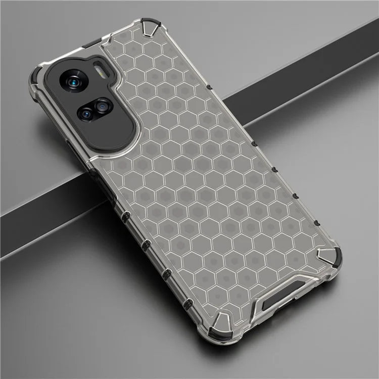For Honor 90 Lite 5G Cover Anti-scratch TPU+PC Honeycomb Texture Phone Case