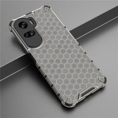 For Honor 90 Lite 5G Cover Anti-scratch TPU+PC Honeycomb Texture Phone Case