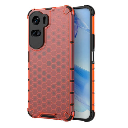 For Honor 90 Lite 5G Cover Anti-scratch TPU+PC Honeycomb Texture Phone Case