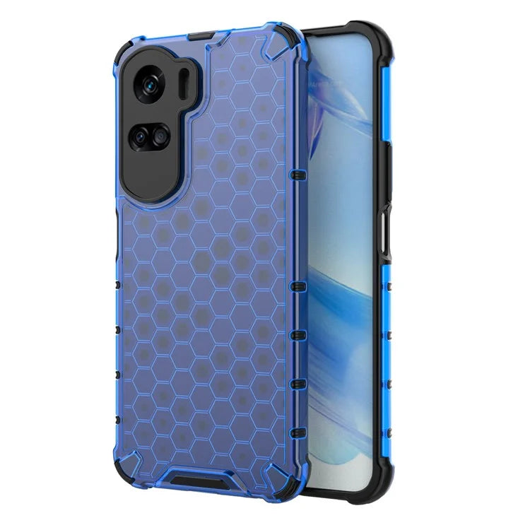 For Honor 90 Lite 5G Cover Anti-scratch TPU+PC Honeycomb Texture Phone Case