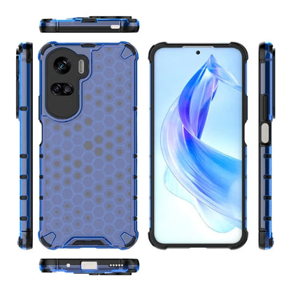For Honor 90 Lite 5G Cover Anti-scratch TPU+PC Honeycomb Texture Phone Case