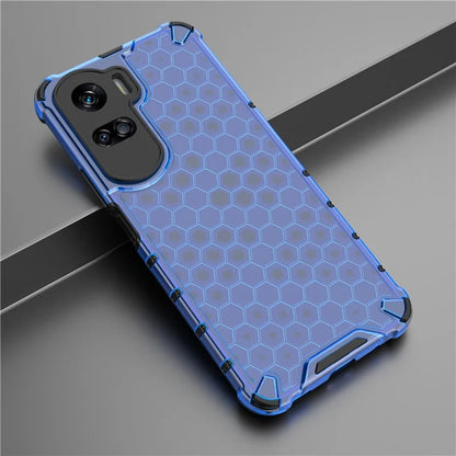 For Honor 90 Lite 5G Cover Anti-scratch TPU+PC Honeycomb Texture Phone Case