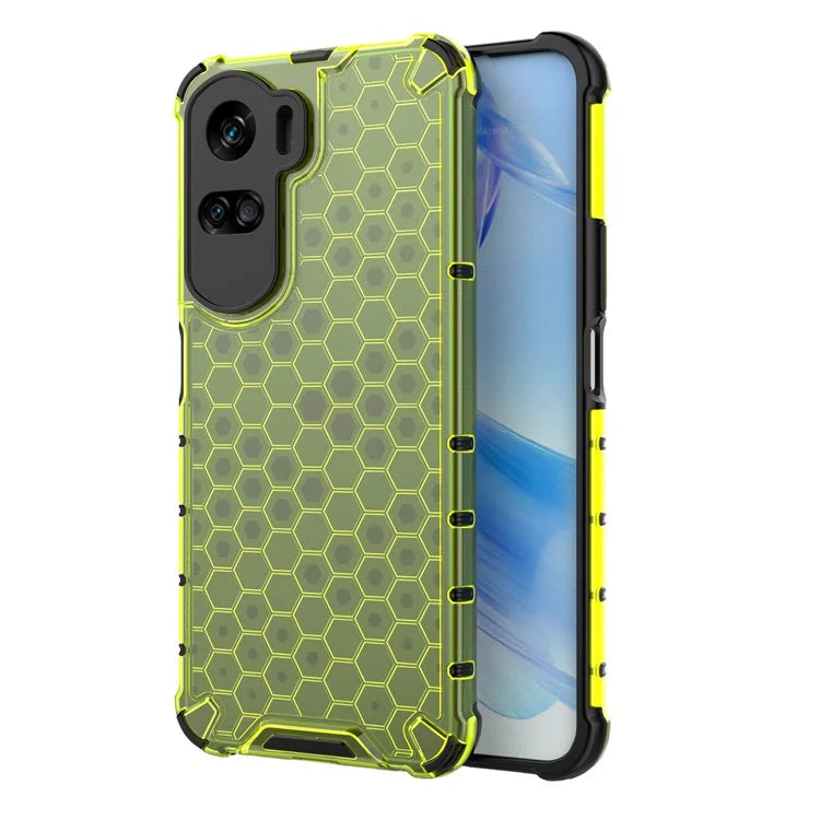 For Honor 90 Lite 5G Cover Anti-scratch TPU+PC Honeycomb Texture Phone Case